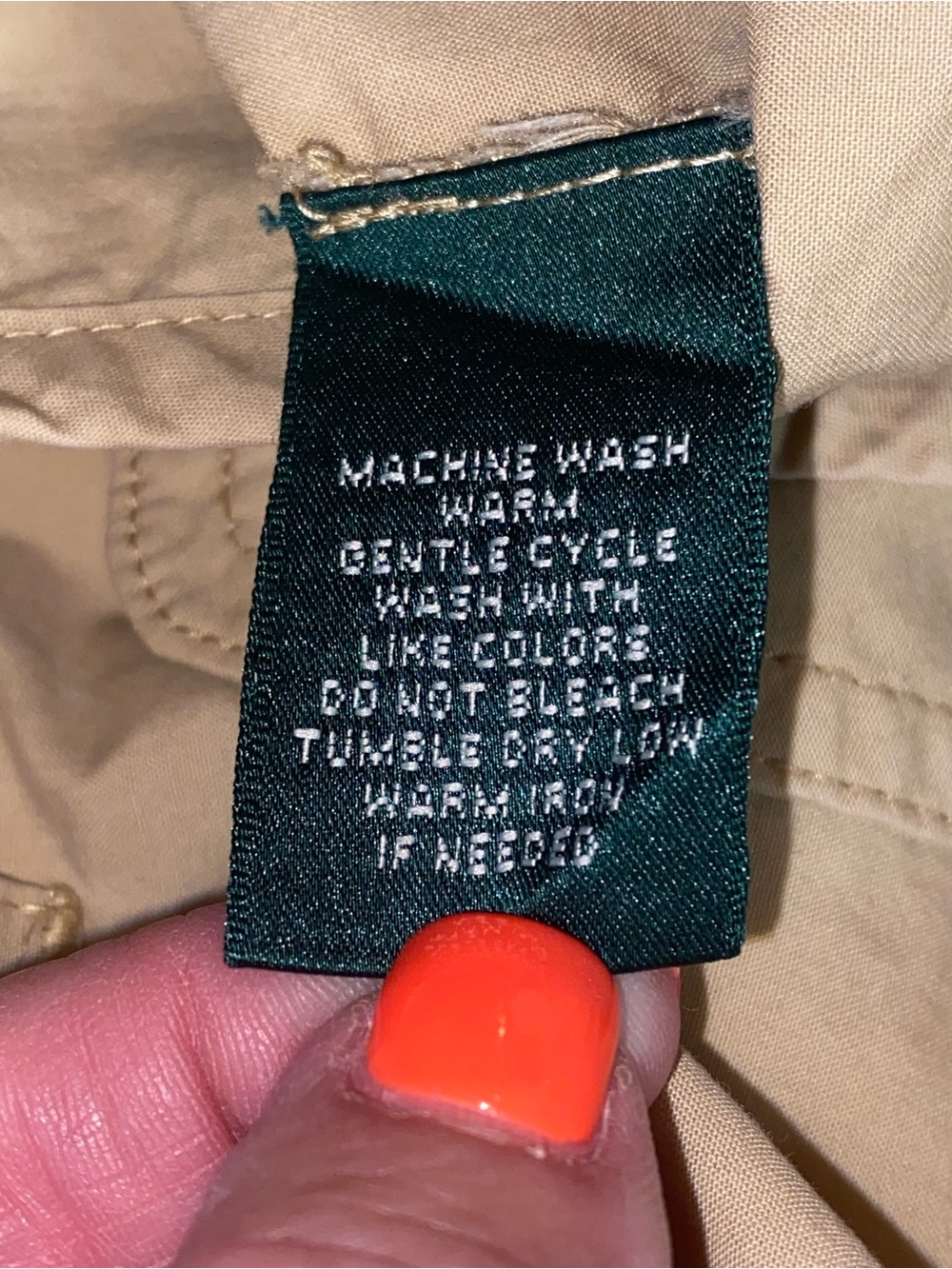Lauren Ralph Lauren Khaki Beige Cargo Pants - Picture 5 of 12